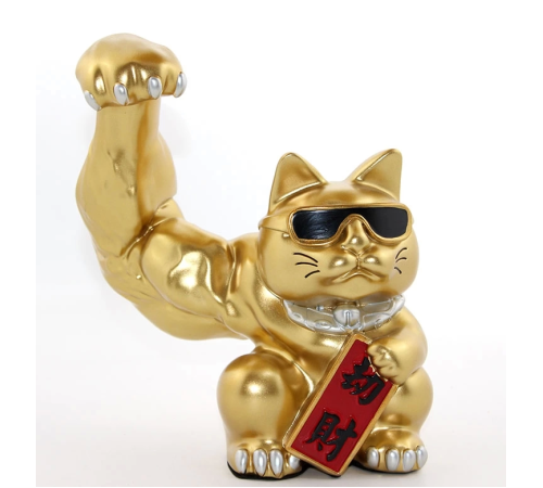 Polyester Şanslı Kedi Figürü Alk2273 Polyester Şanslı Kedi Figürü Alk2273