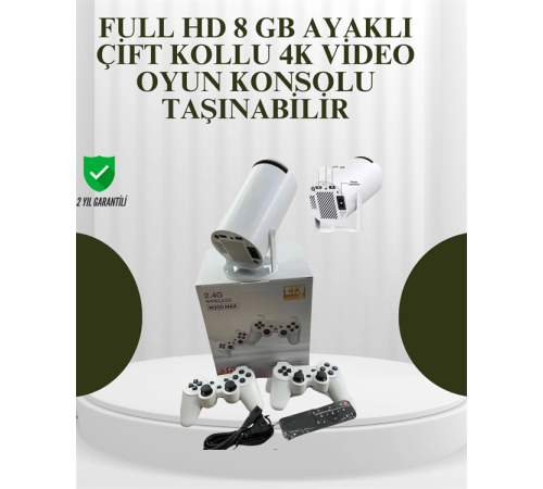 Portatif 4K Projeksiyon – 4.000 Uygulama, Kablosuz Yansıtma ve Bluetooth 5.0 Portatif 4K Projeksiyon – 4.000 Uygulama, Kablosuz Yansıtma ve Bluetooth 5.0