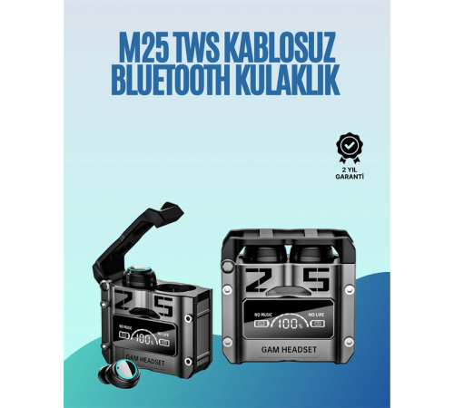 Powerbank Özellikli Kablosuz Kulaklık | Otomatik Bağlantı | Şarj Kutusu Dahil