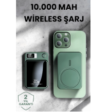 Pratik ve Taşınabilir 10.000 mAh Wireless Powerbank Hızlı Şarj Avantajı