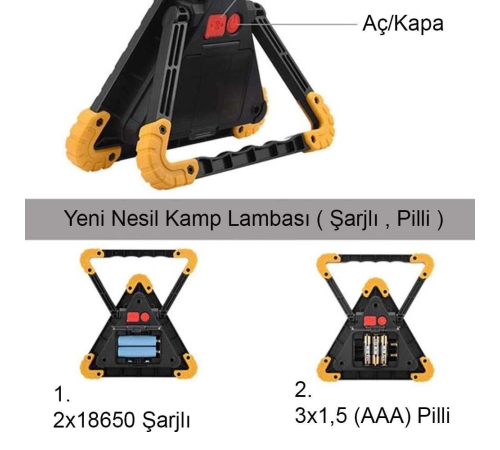 Profesyonel Kamp - Araba Lambası Bigem Bm-610