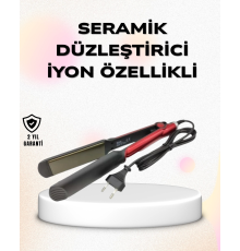 Profesyonel Saç Düzleştirici – 360° Döner Kablo ve Kompakt Tasarım