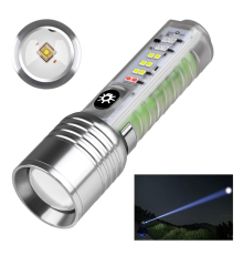 Profesyonel Tg Led Güçlü 8 Modlu Type-c 1000 Lümen Polis Çakarlı Şarjlı El Feneri