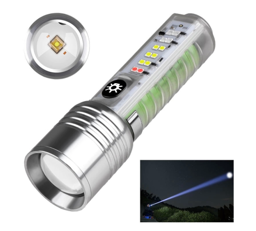 Profesyonel Tg Led Güçlü 8 Modlu Type-c 1000 Lümen Polis Çakarlı Şarjlı El Feneri Profesyonel Tg Led Güçlü 8 Modlu Type-c 1000 Lümen Polis Çakarlı Şarjlı El Feneri