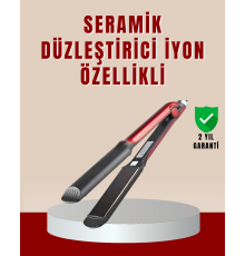 Profesyonel Titanyum Saç Düzleştirici – Ayarlanabilir Isı ve Hızlı Isınma Özellikli
