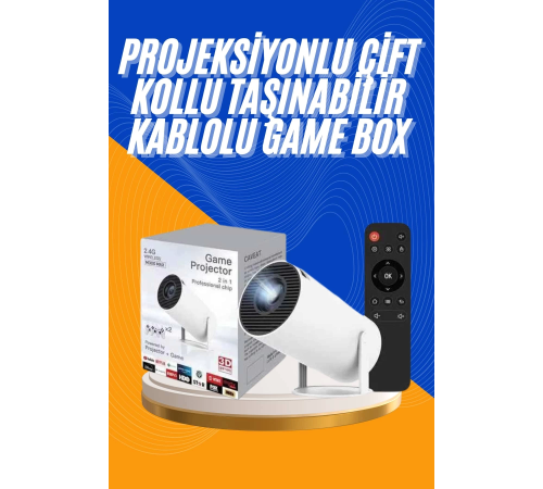 Projeksiyon Cihazı Video Oyun Konsolu 8 GB Hafıza LCD Ekran Kumandalı Projeksiyon Cihazı Video Oyun Konsolu 8 GB Hafıza LCD Ekran Kumandalı