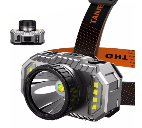 Ps-010 800 Lümen Şarj Göstergeli Cob Led Usb'li Şarjlı Kafa Lambası