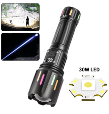 Ps-9954 30w Zoomlu Led Powerbank Özellikli Şarjlı Profesyonel El Feneri
