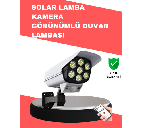 PVC+PC Malzemeli, 2'si 1 Arada Güvenlik Lambası – Ayarlanabilir Başlık ve Panel Açısı
