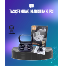 Q10 True Wireless Stereo Kulaklık – Ergonomik Tasarım, 10m Menzil, Type-C