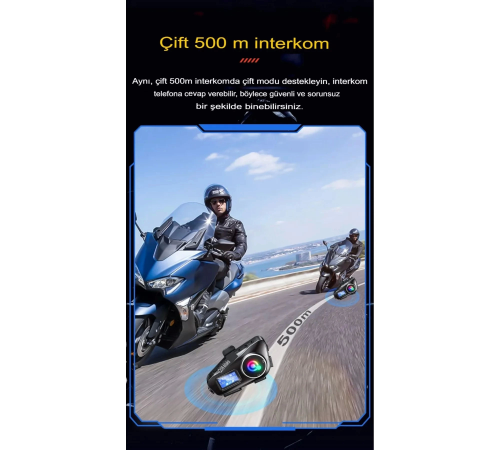 Q58-max Radyolu 2 Kişi Bağlantılı Bluetooth Kask Kulaklık Ekranlı Fenerli Müzik Ve Telsiz Intercom Q58-max Radyolu 2 Kişi Bağlantılı Bluetooth Kask Kulaklık Ekranlı Fenerli Müzik Ve Telsiz Intercom