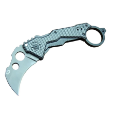 Quartermaster Da46 Karambit Outdoor Çakı 18 Cm - Tırtıklı, Karbon Fiber Sap