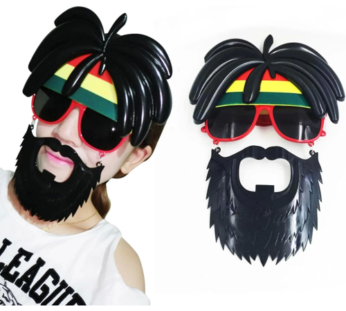 Rasta Peruklu Rasta Sakallı Bob Marley Bıyıklı Parti Gözlüğü 27x18 Cm Rasta Peruklu Rasta Sakallı Bob Marley Bıyıklı Parti Gözlüğü 27x18 Cm