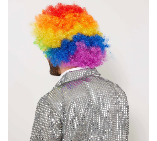 Rengarenk Kıvırcık Afro Bonus Peruk Rengarenk Kıvırcık Afro Bonus Peruk