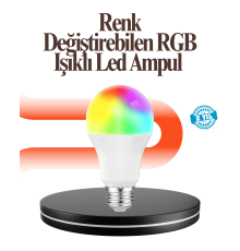 Renk Değiştiren RGB LED Ampul 16 Renk Uzaktan Kumandalı 2025 Model