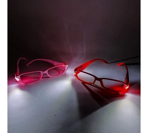 Renkli Led Işikli Kitap Okuma Gözlüğü Renkli Led Işikli Kitap Okuma Gözlüğü