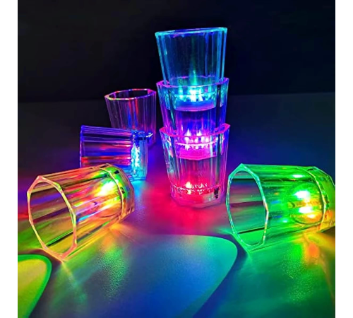 Renkli Led Parlayan Fiber Optik Glow Işıklı Bardak 5,5 X 5,5 Cm 1 Adet Renkli Led Parlayan Fiber Optik Glow Işıklı Bardak 5,5 X 5,5 Cm 1 Adet