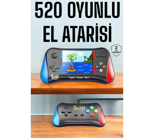 Retro 500 Oyunlu Nostaljik Oyunlu El Atari Gamebox Oyun Konsolu Çift Destekli Retro 500 Oyunlu Nostaljik Oyunlu El Atari Gamebox Oyun Konsolu Çift Destekli