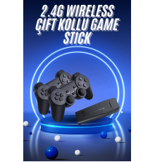Retro Game Stick Çift Kol Kablosuz Atari Oyun Konsolu 2.4g Uyumlu