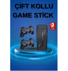 Retro Oyunlar 4k Game Stick 2.4g Kablosuz Çift Kol 3500 Oyun Atari