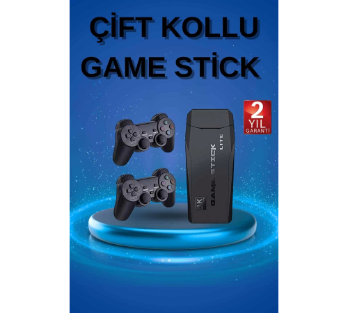 Retro Oyunlar 4k Game Stick 2.4g Kablosuz Çift Kol 3500 Oyun Atari Retro Oyunlar 4k Game Stick 2.4g Kablosuz Çift Kol 3500 Oyun Atari