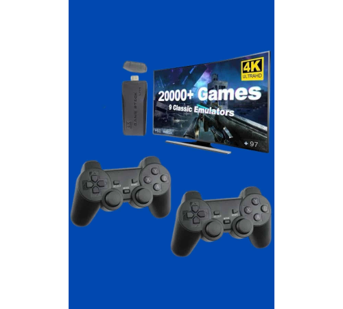Retro Oyunlar 4k Game Stick 2.4g Kablosuz Çift Kol 3500 Oyun Atari Retro Oyunlar 4k Game Stick 2.4g Kablosuz Çift Kol 3500 Oyun Atari