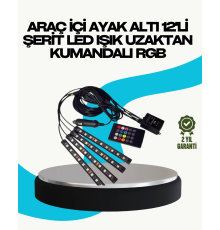 RGB Geçişli 4 Parça Araç İçi Aydınlatma