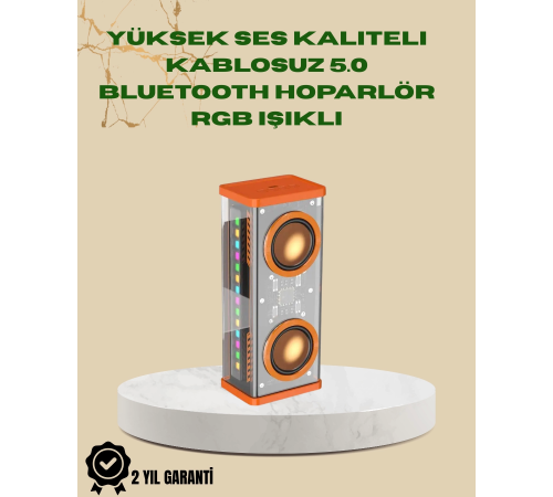 Ritmik LED Işıklı, Güçlü Sesli Taşınabilir Hoparlör Ritmik LED Işıklı, Güçlü Sesli Taşınabilir Hoparlör