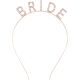 Rose Gold Renk Bekarlığa Veda Kristal Taş Bride Tacı İthal 16x10 Cm
