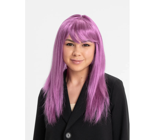 Rose Pembe Renk Düz Kesim Uzun Parti Peruğu Takma Saç Rose Pembe Renk Düz Kesim Uzun Parti Peruğu Takma Saç