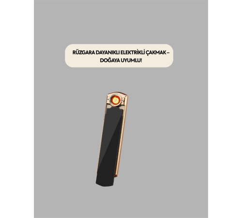 Rüzgar Geçirmez Elektronik Çakmak – Modern Tasarım, Metal Gövde Rüzgar Geçirmez Elektronik Çakmak – Modern Tasarım, Metal Gövde