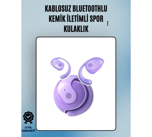 S05 Kablosuz Bluetooth 5.3 Kemik İletimli Spor Kulaklık – IPX4 Suya Dayanıklı, 6 Saat Pil Ömrü