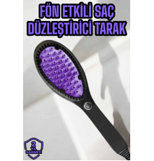 Saç Düzleştirici Fön Tarak Elektrikli Sıkı Dişli Tarak