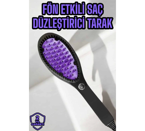 Saç Düzleştirici Fön Tarak Elektrikli Sıkı Dişli Tarak
