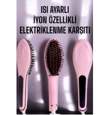 Saç Düzleştirici Tarak Isı Ayarlı Yıpranma Önleyici Düzleştirici Fön Tarak