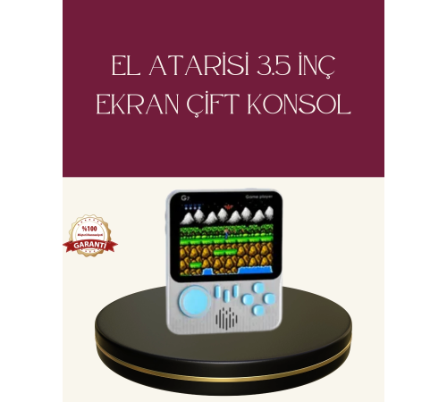 Şarjlı 3.5 İnç Retro Oyun Konsolu