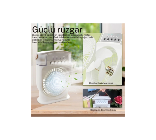 Şarjlı 600 Ml Su Hazneli Taşınabilir Masaüstü Vanilatör Güçlü Fan Ve 2000 Mah Pil Siyah Şarjlı 600 Ml Su Hazneli Taşınabilir Masaüstü Vanilatör Güçlü Fan Ve 2000 Mah Pil Siyah