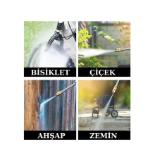 Şarjlı Oto Yıkama, Bahçe Sulama Tabancası Makinesi Yüksek Basınçlı