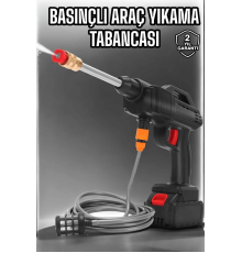 Şarjlı Oto Yıkama Tabancası Su Basınçlı Hazneli Bataryalı