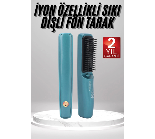 Şarjlı Saç Düzleştirici Tarak İyon Özellikli Sıkı Dişli Elektriklenme Karşıtı Şarjlı Saç Düzleştirici Tarak İyon Özellikli Sıkı Dişli Elektriklenme Karşıtı