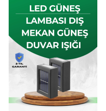 Şeffaf Abajurlu Duvar Tipi Solar Işık