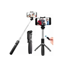 Selfie Çubuğu Tripod Bluetooth Kumandalı Selfie Çubuğu Telefon Tutucu