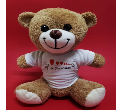 Seni Seviyorum Temalı Peluş Ayıcık Seni Seviyorum Temalı Peluş Ayıcık