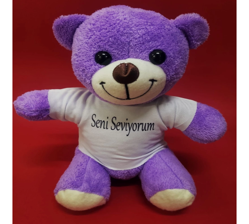 Seni Seviyorum Tişörtlü Peluş Ayı Seni Seviyorum Tişörtlü Peluş Ayı