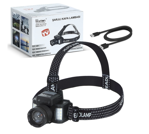 Sensörlü Cree Tg Led  Şarjlı Kafa Lambası  Wt-625