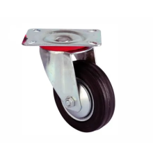 Servis Tekeri - Tablalı Siyah Döner - Çap 150 Mm