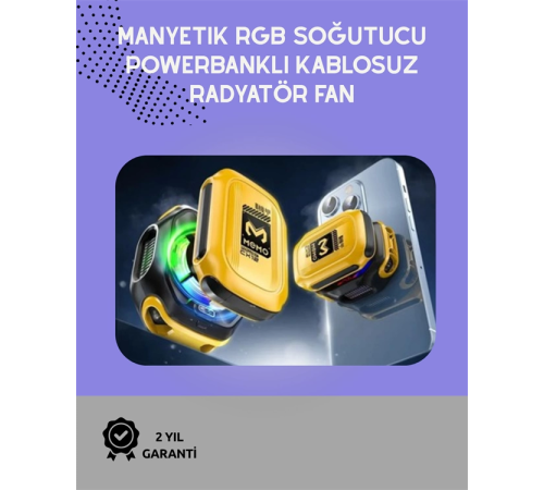 Sessiz Çalışan Yarı İletken Telefon Soğutucu | iOS ve Android Uyumlu | 10W Güç