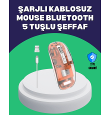 Sessiz ve Ergonomik Kablosuz Fare - 30 Gün Kullanım, 2 Modlu Bağlantı