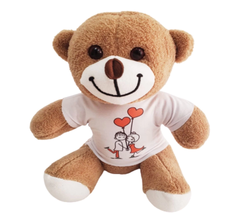 Sevimli Tişörtlü Peluş Ayicik Sevimli Tişörtlü Peluş Ayicik