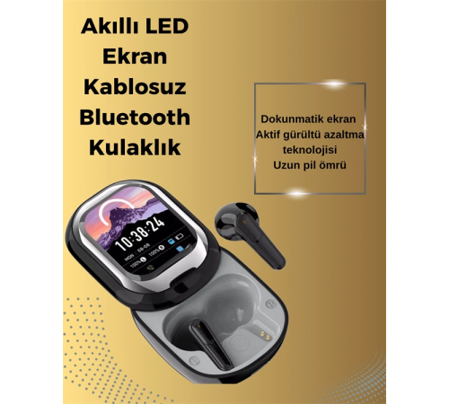 Şık, Akıllı ve Güçlü: LED Ekranlı Kablosuz Kulaklık Seti